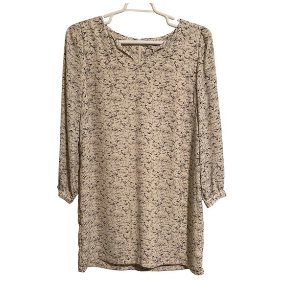 Lila Rose Tunic Style Dress Cream/Black Size 10 - Picture 3 of 12